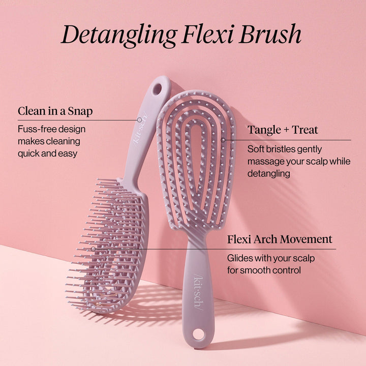 Detangling Flexi Brush - Soft Violet KITSCH Cleanse Face & Body Bar