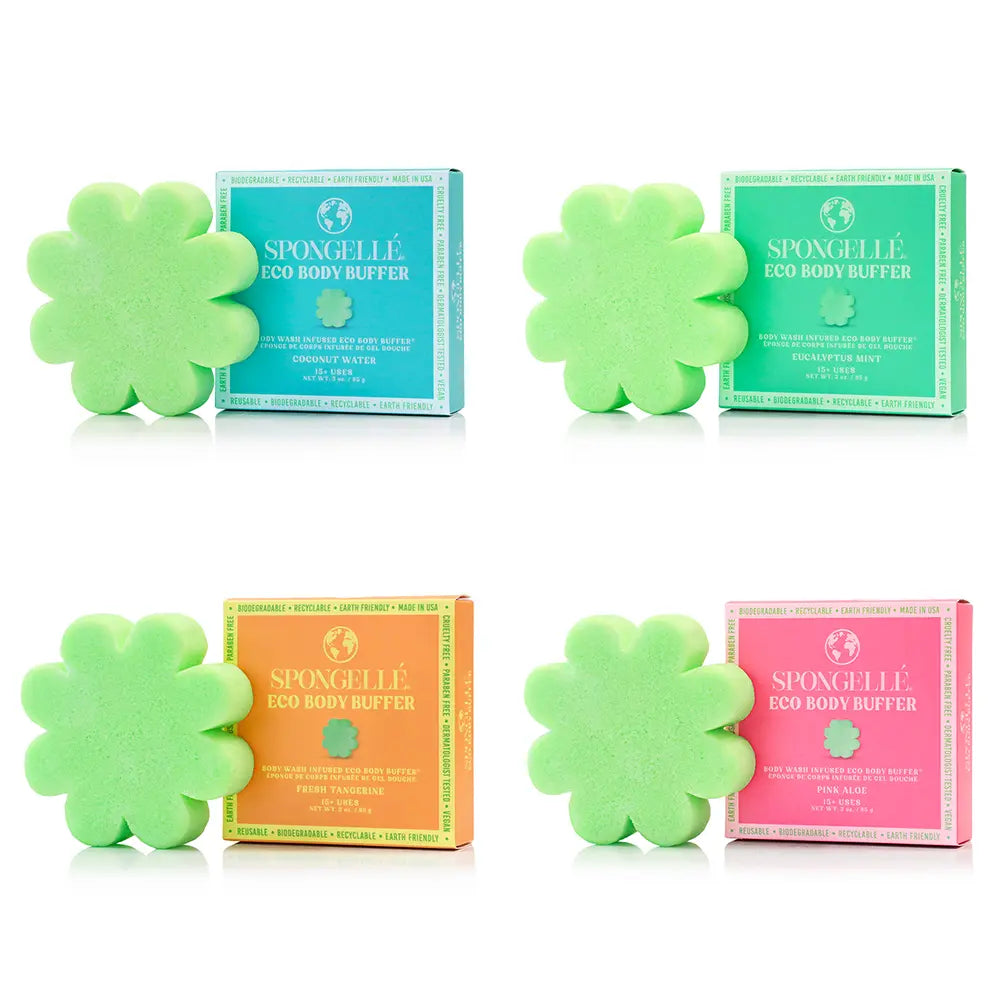 Eco Body Buffer Assorted Pack Spongellé Cleanse Face & Body Bar