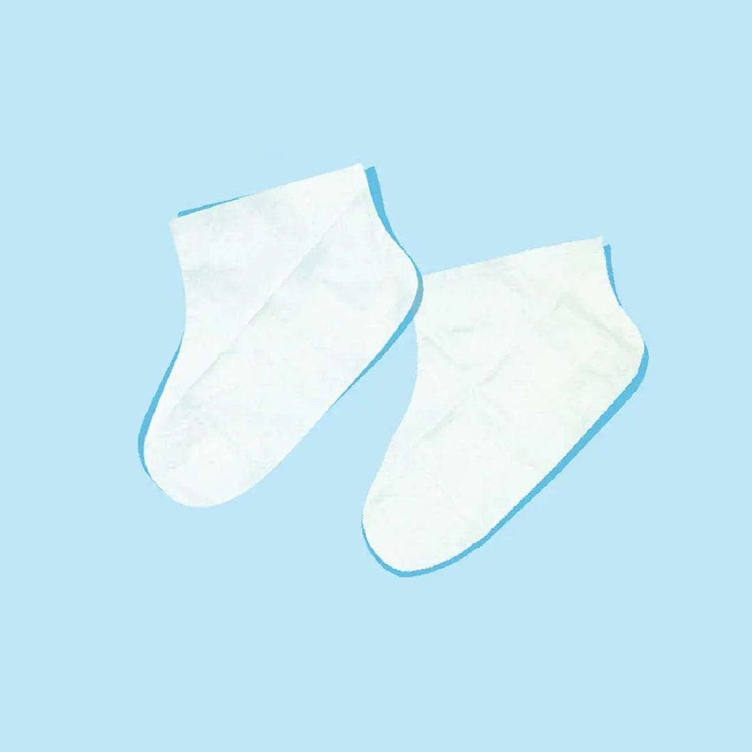 Exfoliating &amp; Smoothing Foot Socks - 1 Pair: Exfoliating Foot Mask My Spa Life Cleanse Face &amp; Body Bar