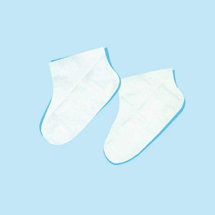 Exfoliating &amp; Smoothing Foot Socks - 1 Pair: Exfoliating Foot Mask My Spa Life Cleanse Face &amp; Body Bar