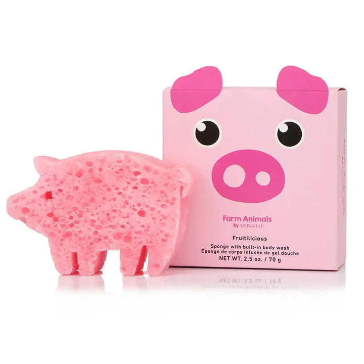 Farm Animals Assorted Pack Spongellé Cleanse Face & Body Bar