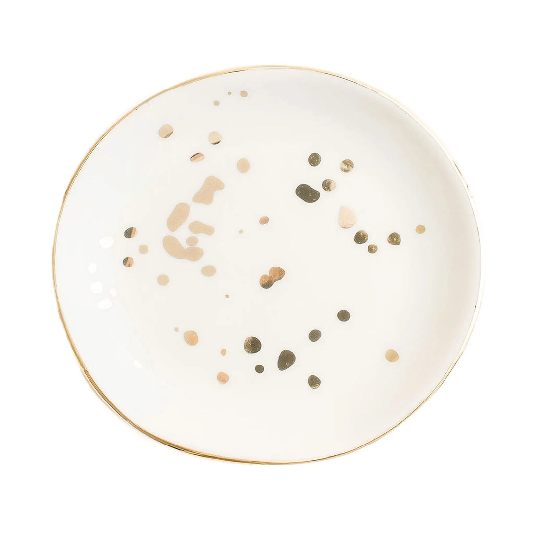 Gold Speckled Jewelry Dish Sweet Water Decor Cleanse Face & Body Bar