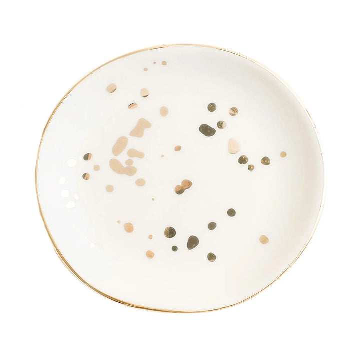 Gold Speckled Jewelry Dish Sweet Water Decor Cleanse Face & Body Bar