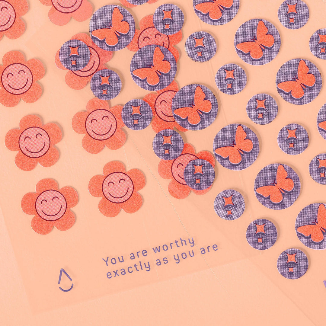 Good Vibes, Butterfly &amp; Flowers Hydrocolloid Pimple Patches
