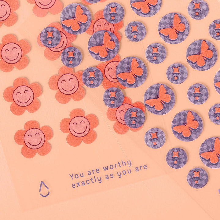 Good Vibes, Butterfly &amp; Flowers Hydrocolloid Pimple Patches