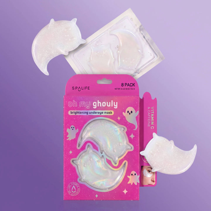 Halloween Oh My Ghouly Hydrogel Undereye Patches  | 8 Pack | Limited Edition My Spa Life Cleanse Face &amp; Body Bar