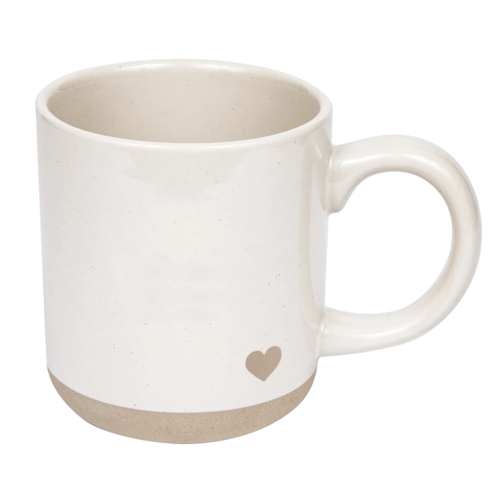 Heart 14oz. Stoneware Coffee Mug Sweet Water Decor Cleanse Face &amp; Body Bar