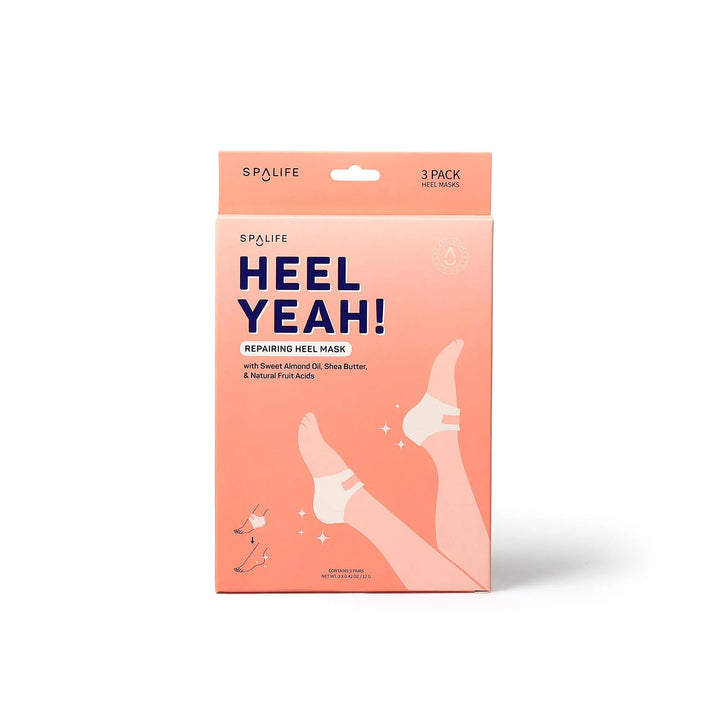 Heel Yeah! Repairing Heel Mask: 3 Pack My Spa Life Cleanse Face &amp; Body Bar