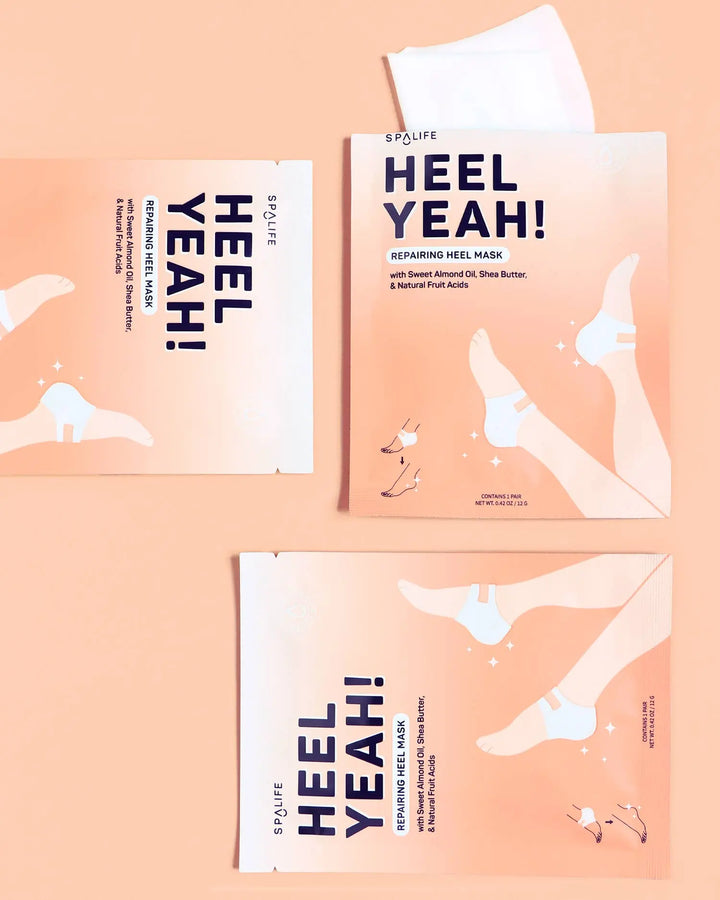 Heel Yeah! Repairing Heel Mask: 3 Pack My Spa Life Cleanse Face &amp; Body Bar