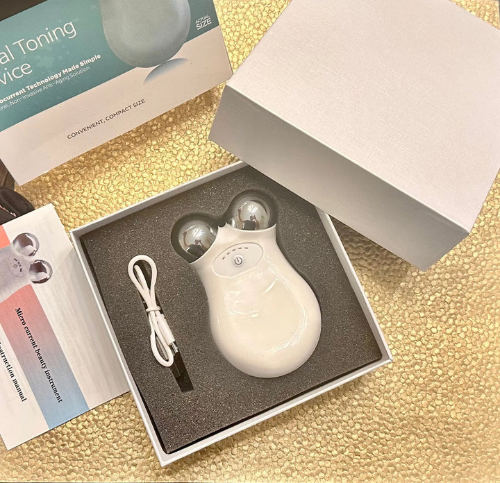 Microcurrent Facial Toning Massager eterus Cleanse Face & Body Bar