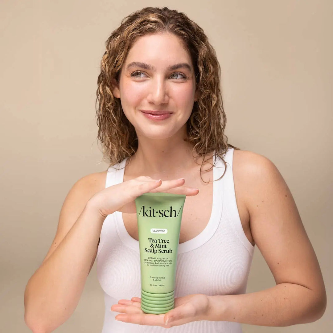 Kitsch Clarifying Tea Tree &amp; Mint Scalp Scrub jar