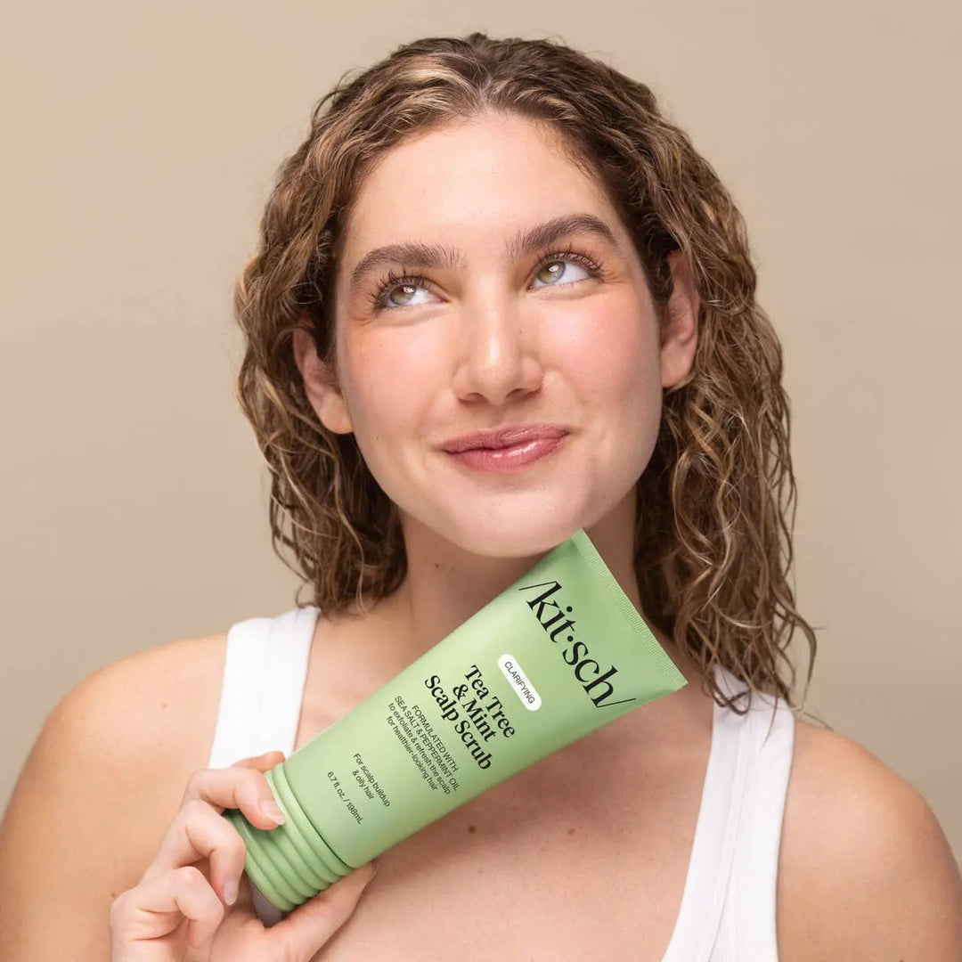 Kitsch Clarifying Tea Tree &amp; Mint Scalp Scrub packaging