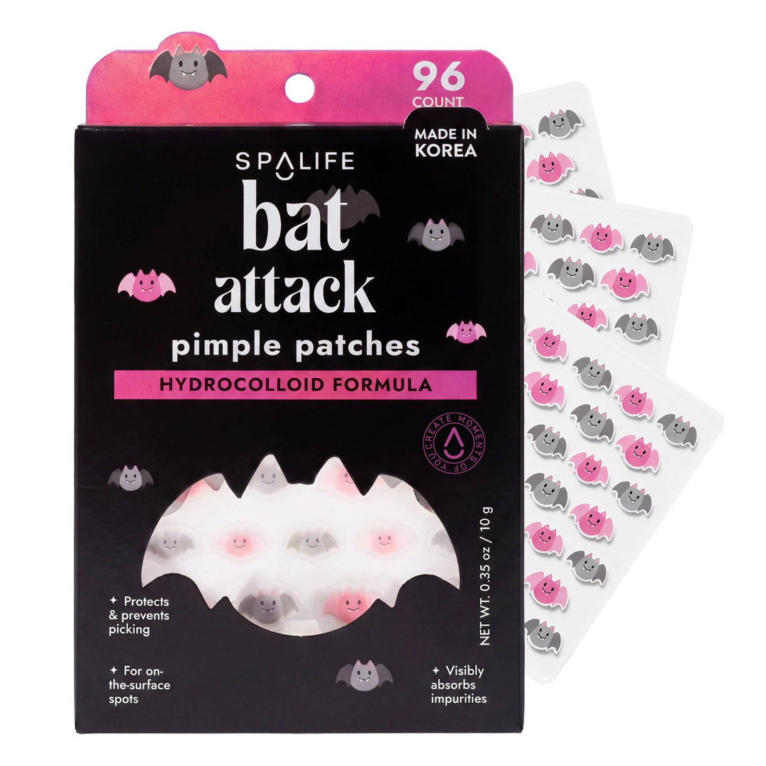 LIMITED EDITON Halloween Bat Attack Hydrocolloid Pimple Patches My Spa Life Cleanse Face &amp; Body Bar