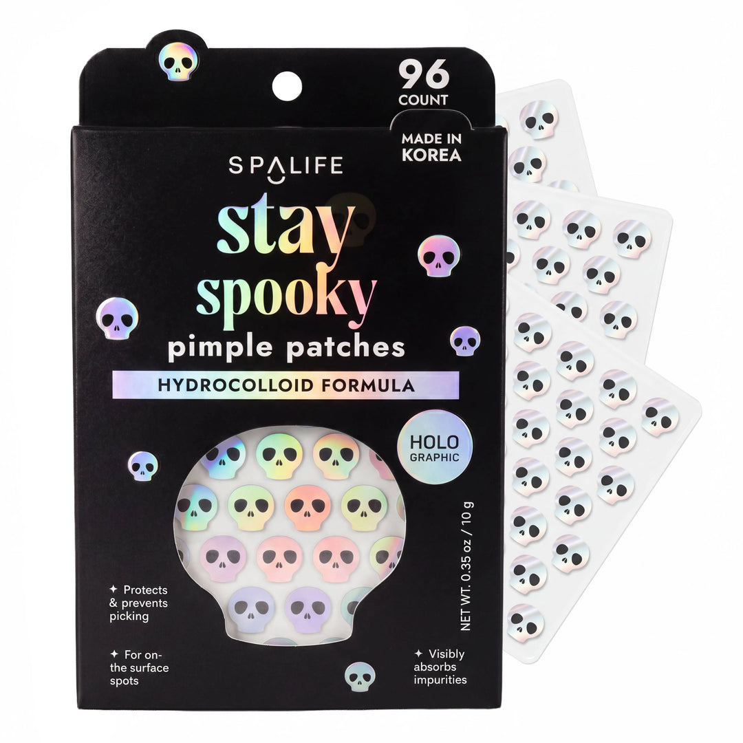 LIMITED EDITON Halloween Stay Spooky Hydrocolloid Pimple Patches My Spa Life Cleanse Face &amp; Body Bar