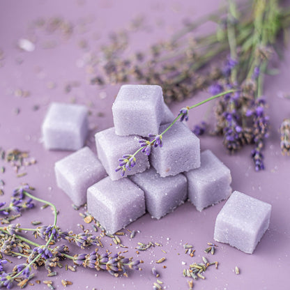 Lavender Sugar Scrub Cubes Mountain Madness Soap Co.