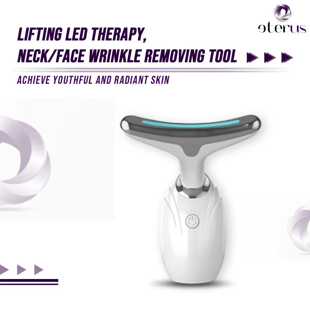 Neck & Face Lifting LED Therapy Device eterus Cleanse Face & Body Bar