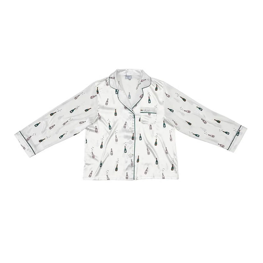Long Sleeve PJ Set - Champagne: 100% Polyester / Medium Bella Sleep + Spa Cleanse Face &amp; Body Bar