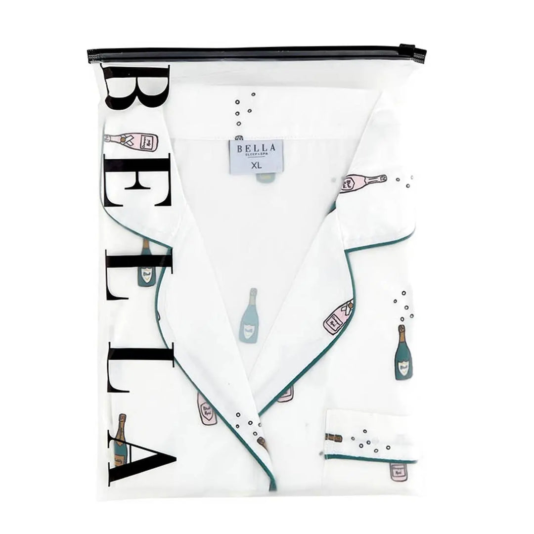 Long Sleeve PJ Set - Champagne: 100% Polyester / Medium Bella Sleep + Spa Cleanse Face &amp; Body Bar