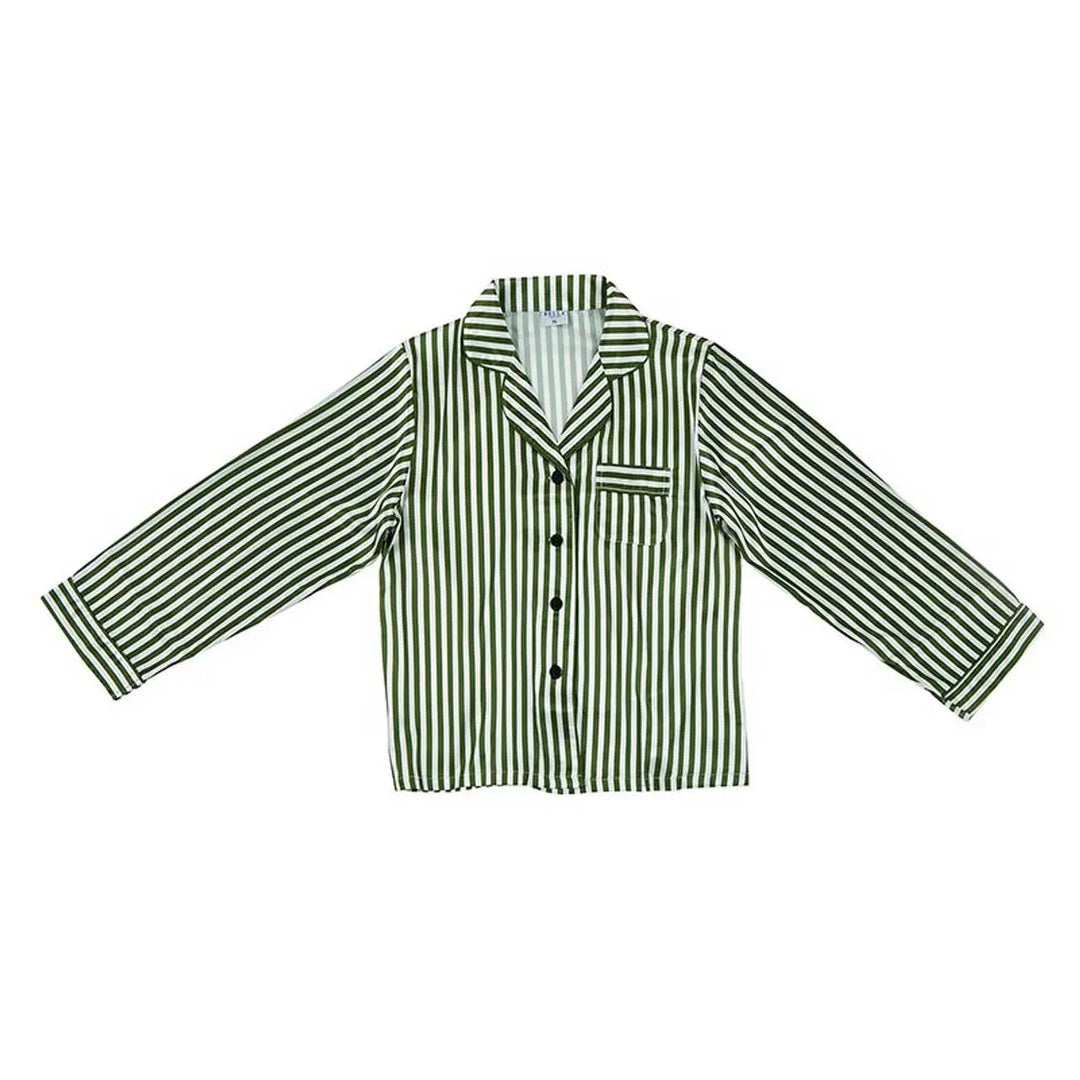 Long Sleeve PJ Set - Green Stripe: 100% Polyester / Large Bella Sleep + Spa Cleanse Face &amp; Body Bar