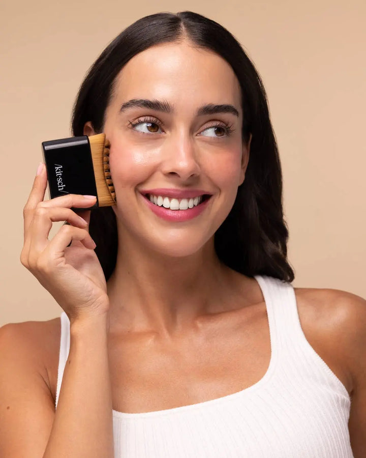 Lymphatic Contour Face Brush - Black KITSCH Cleanse Face &amp; Body Bar