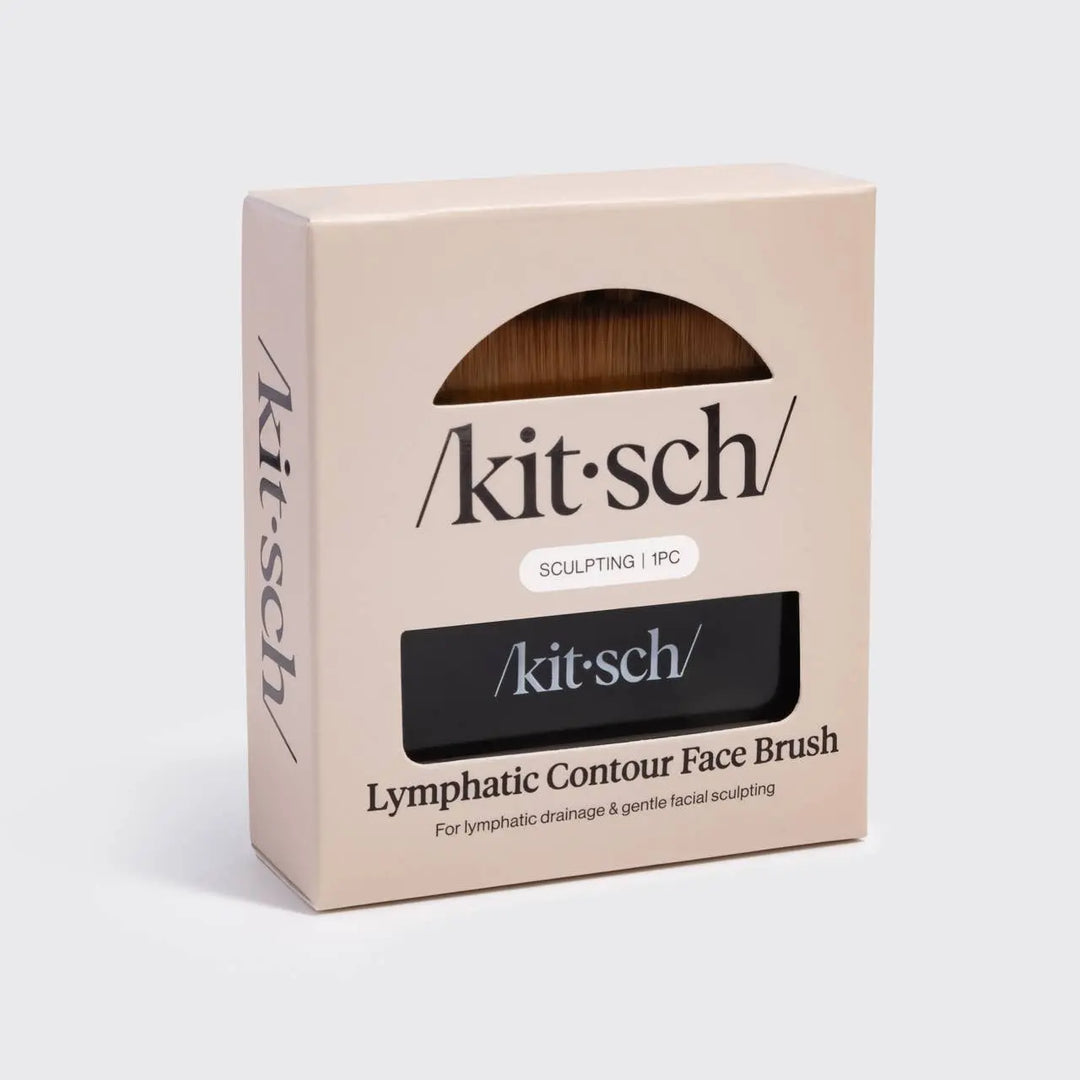 Lymphatic Contour Face Brush - Black KITSCH Cleanse Face &amp; Body Bar