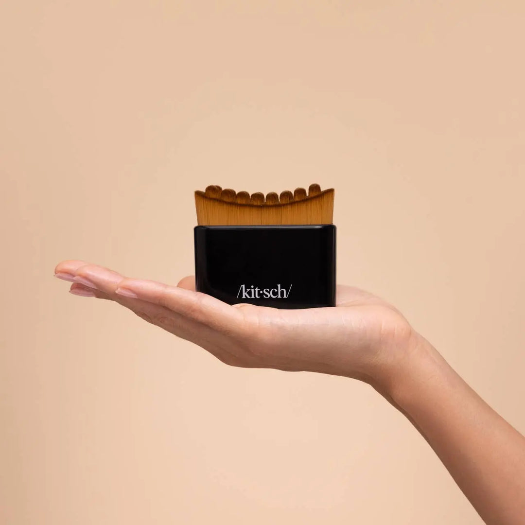 Lymphatic Contour Face Brush - Black KITSCH Cleanse Face &amp; Body Bar