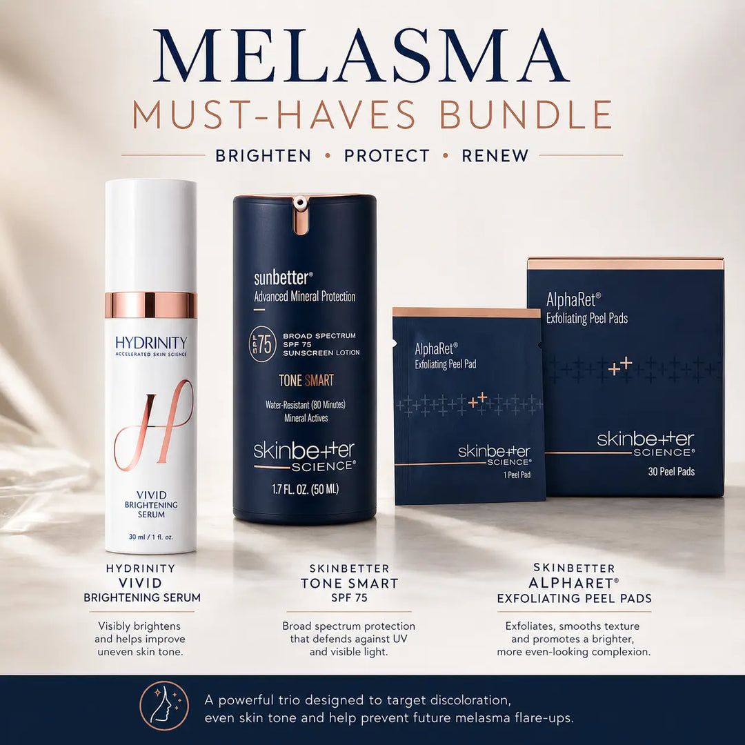 skinbetter and hydrinity melasma must haves