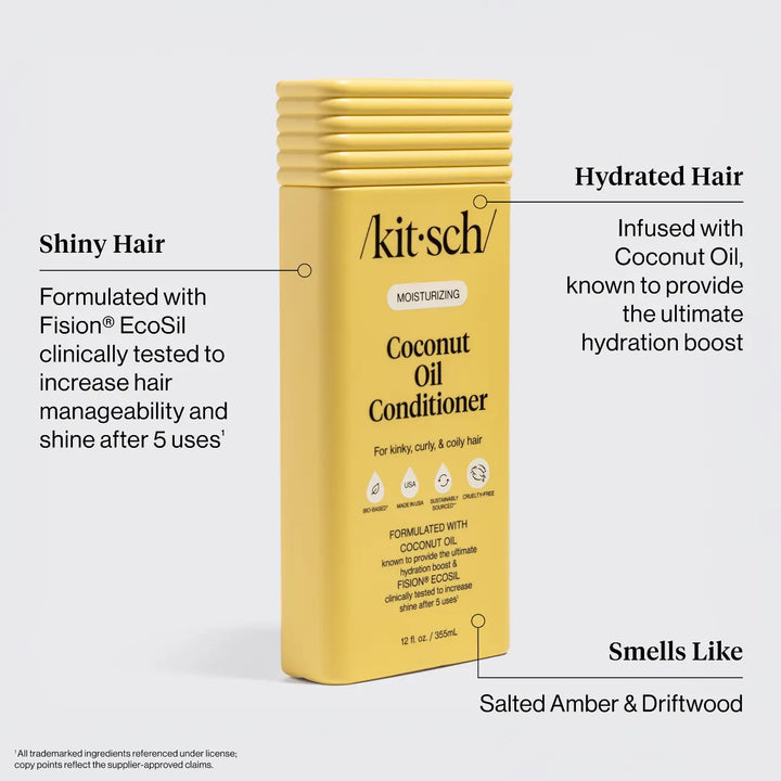 Moisturizing Coconut Oil Conditioner KITSCH Cleanse Face &amp; Body Bar