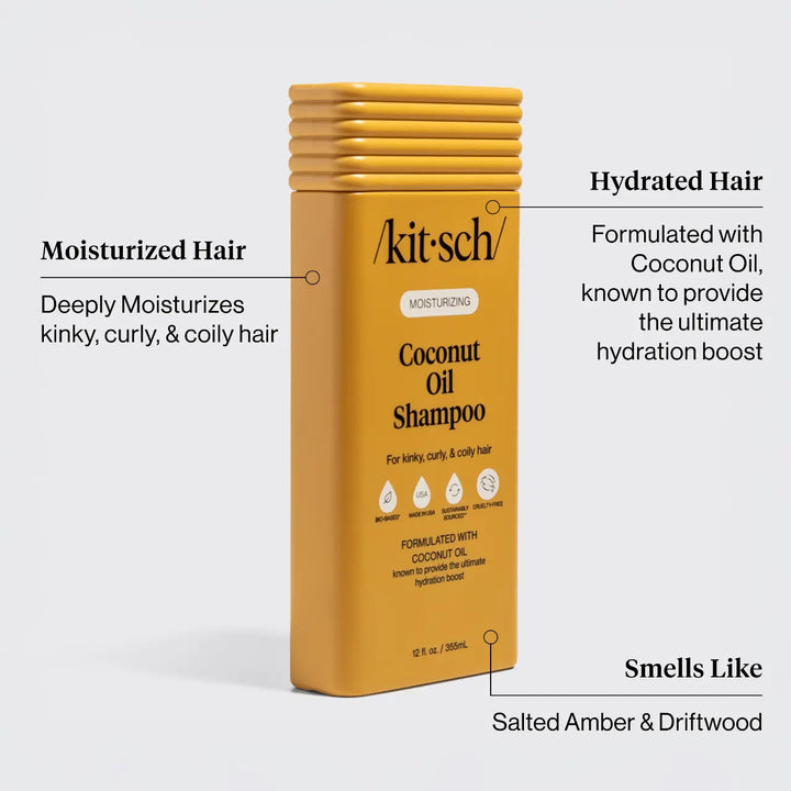 Moisturizing Coconut Oil Shampoo KITSCH Cleanse Face &amp; Body Bar