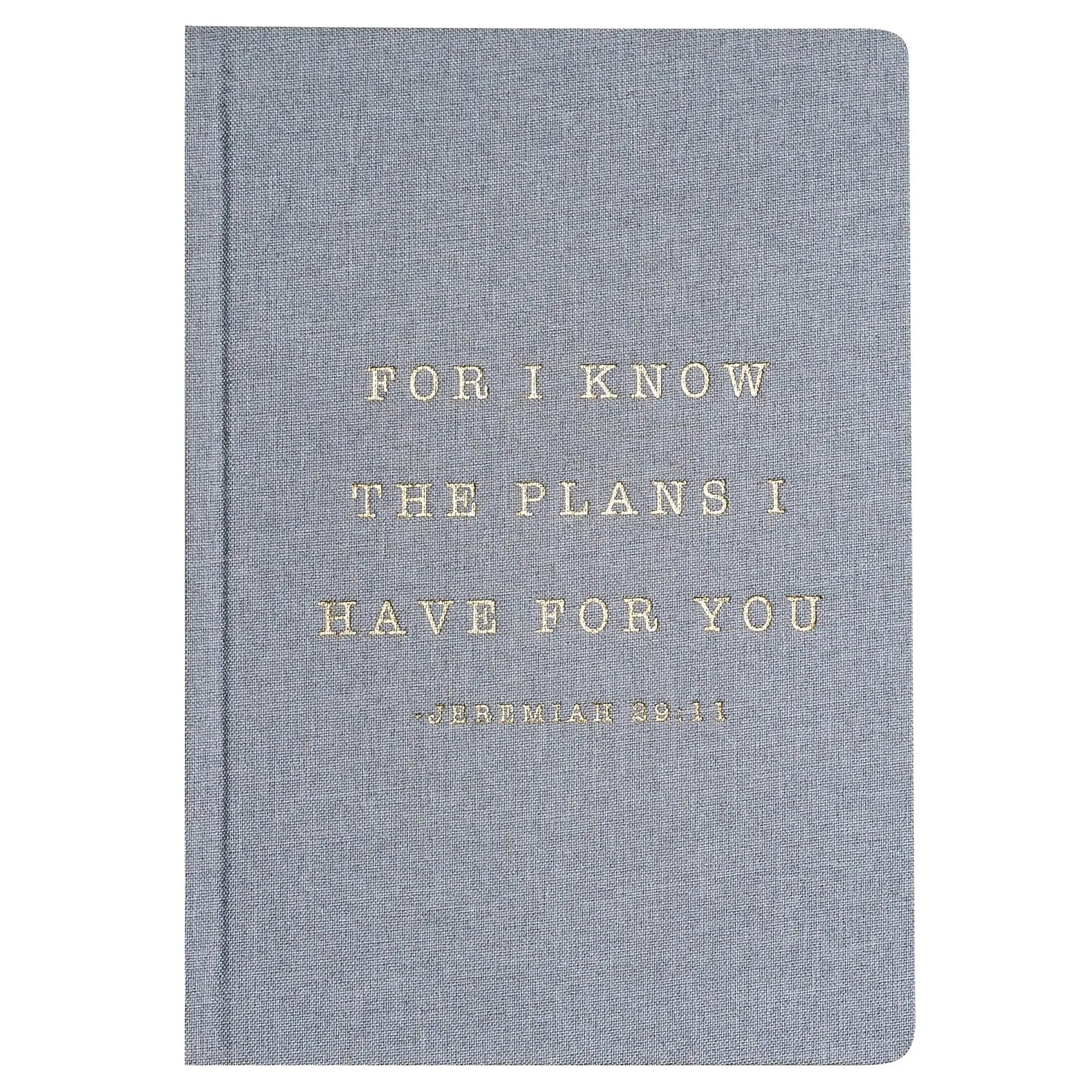 For I Know The Plans I Have For You Fabric Journal Sweet Water Decor