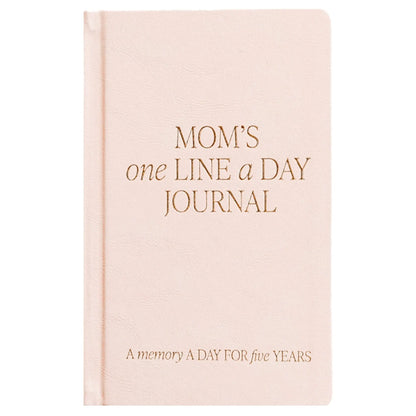 Mom's One Line A Day Leather Journal Sweet Water Decor