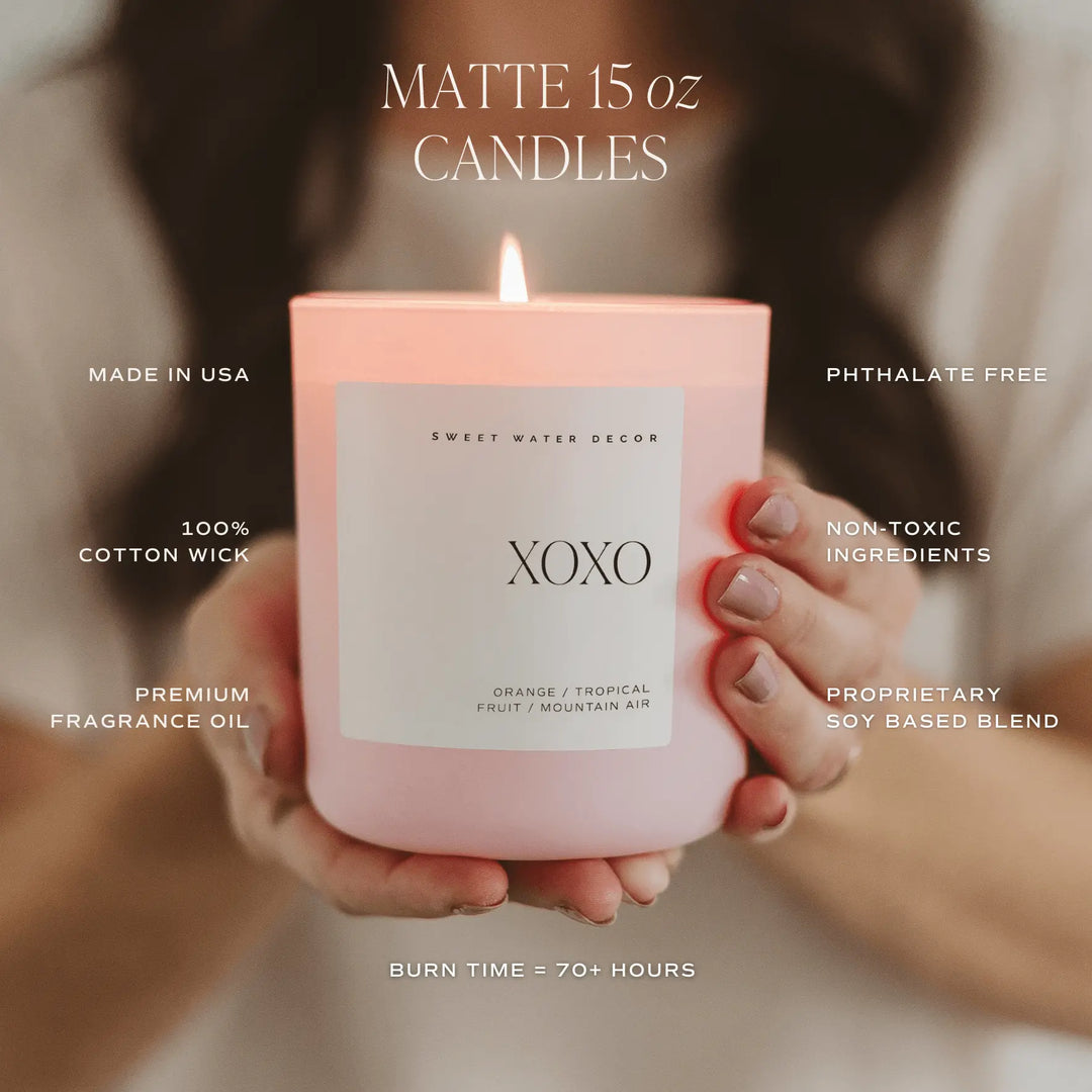 Omg! You're Engaged! Soy Candle - Pink Matte Jar - 15 oz Sweet Water Decor Cleanse Face & Body Bar