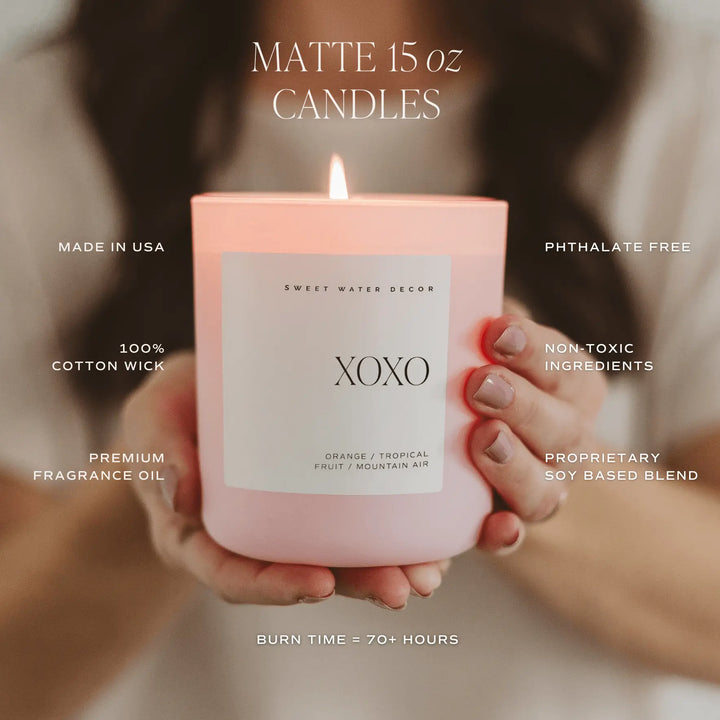 Omg! You're Engaged! Soy Candle - Pink Matte Jar - 15 oz Sweet Water Decor Cleanse Face & Body Bar