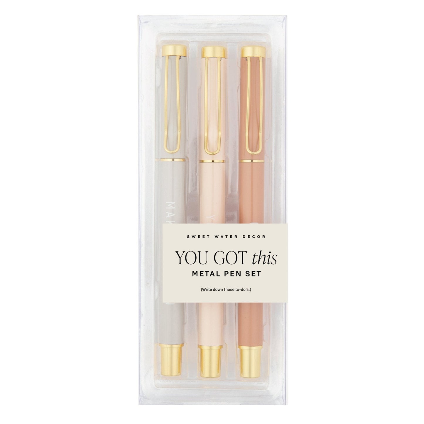 You Got This Metal Pen Set Sweet Water Decor