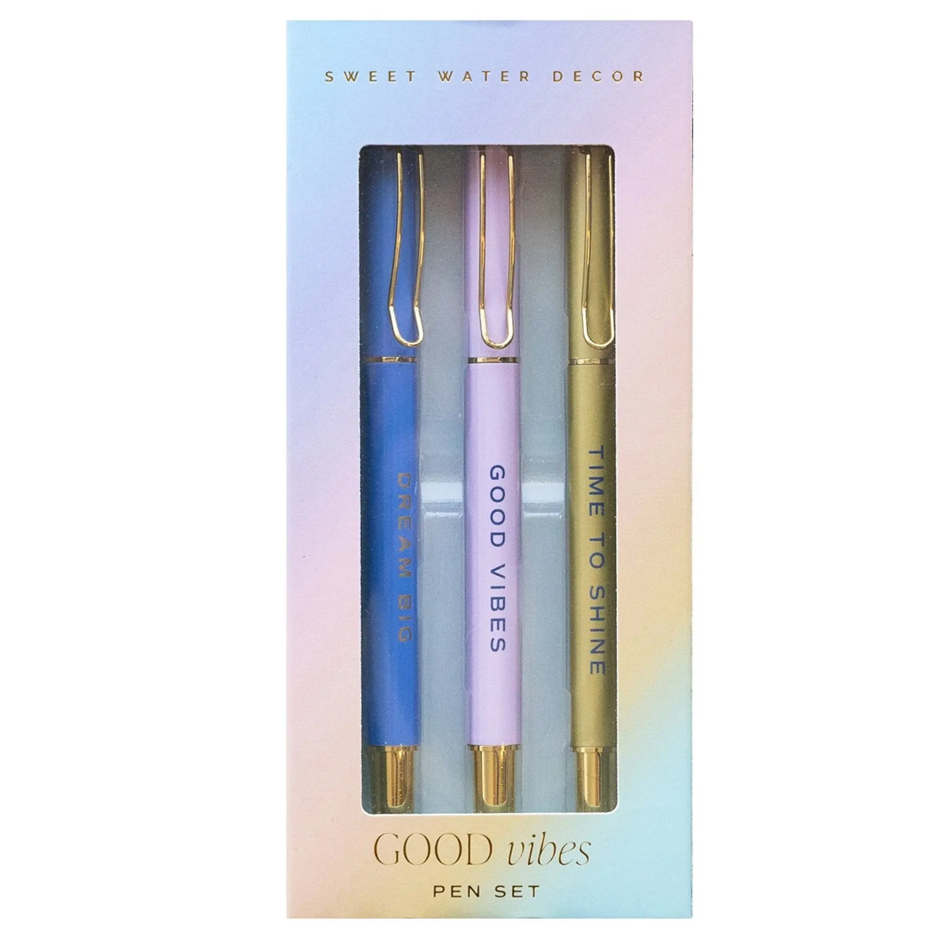 Good Vibes Pen Set Sweet Water Decor