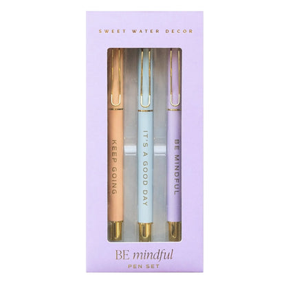 Be Mindful Pen Set Sweet Water Decor