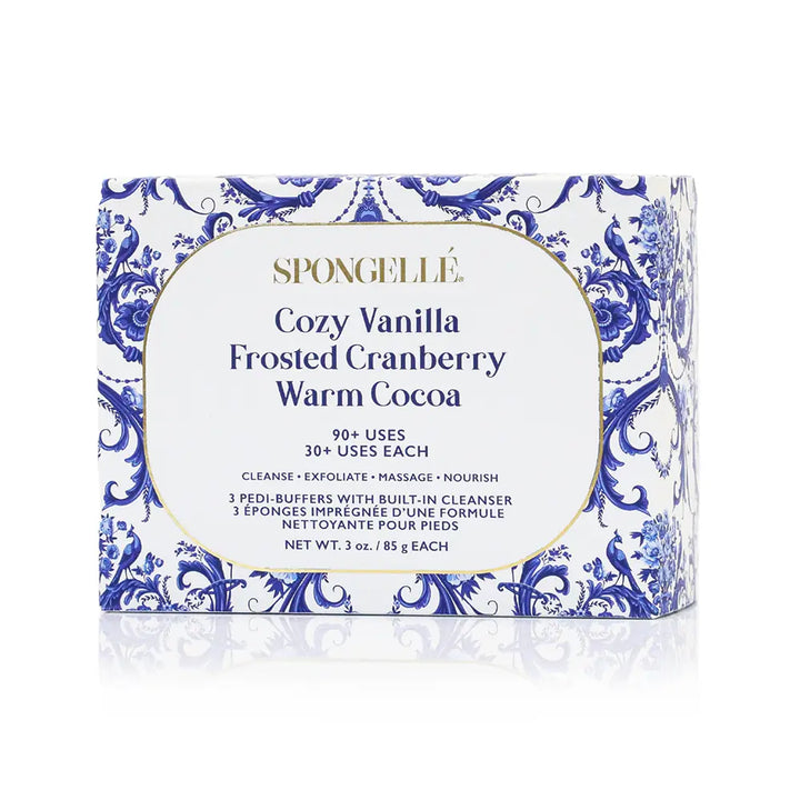 Pedi Buffer Trio Set 3 Spongellé Cleanse Face & Body Bar