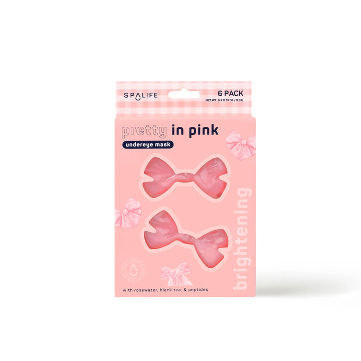 Pretty in Pink! Brightening Undereye Masks - 8 Pairs My Spa Life Cleanse Face &amp; Body Bar