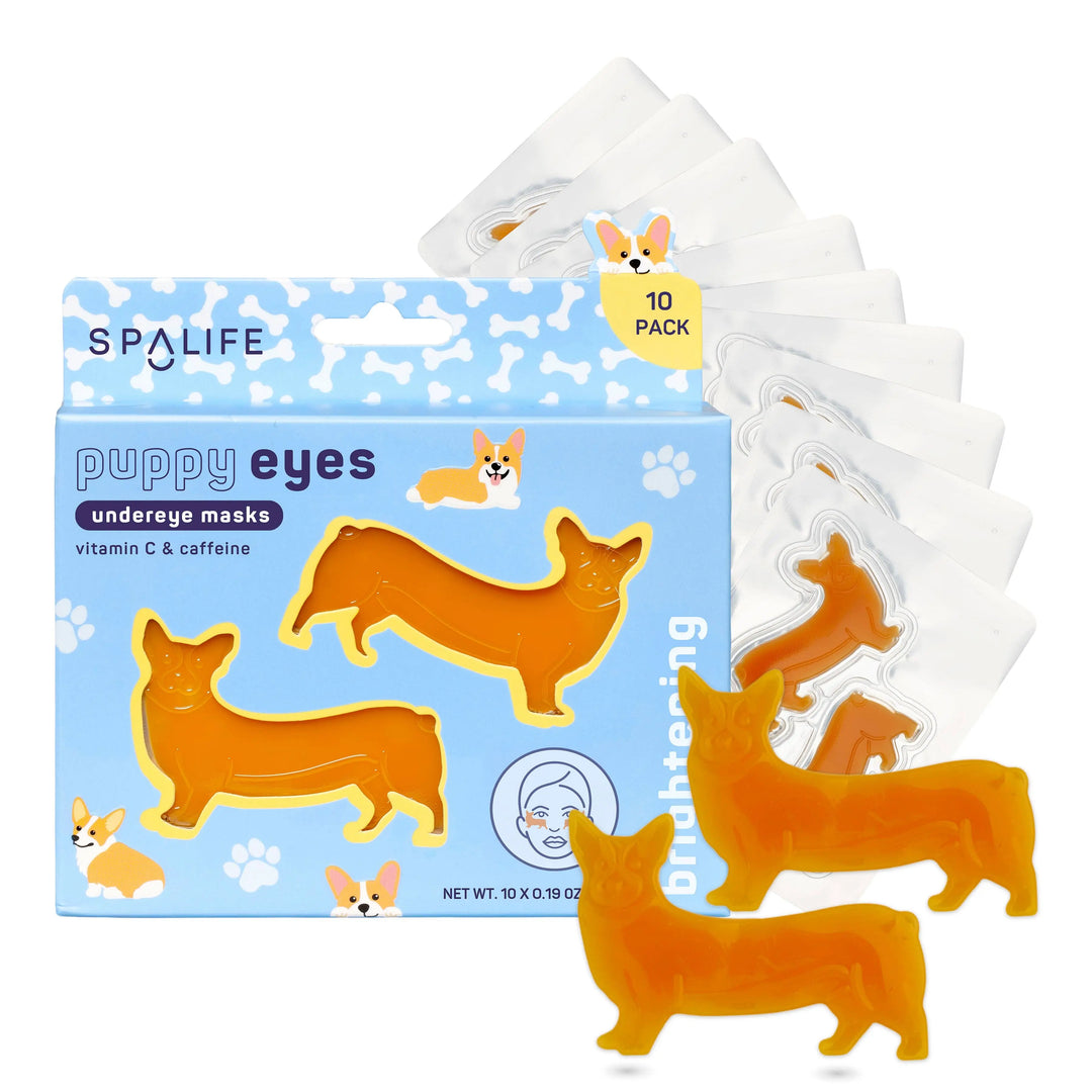 Puppy Eyes Brightening Undereye Patches l 10 Pack My Spa Life Cleanse Face & Body Bar