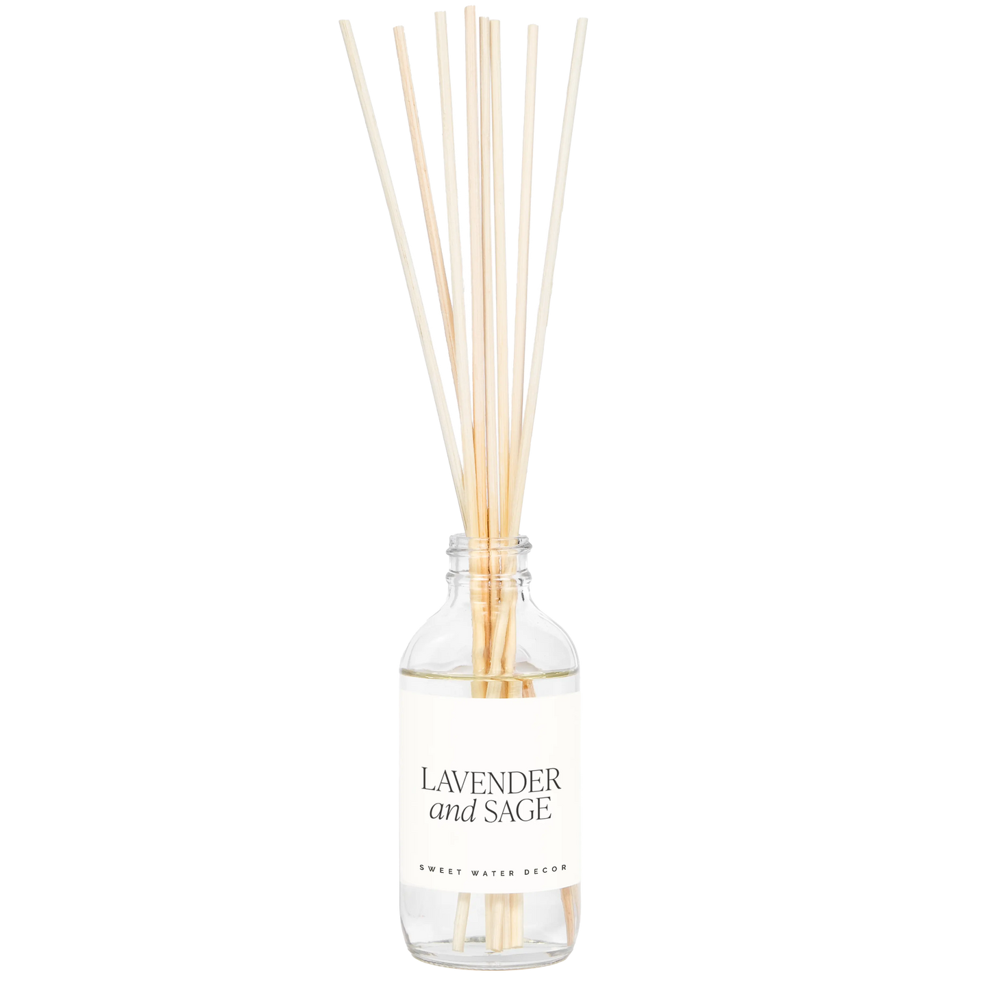 Lavender and Sage Clear Reed Diffuser