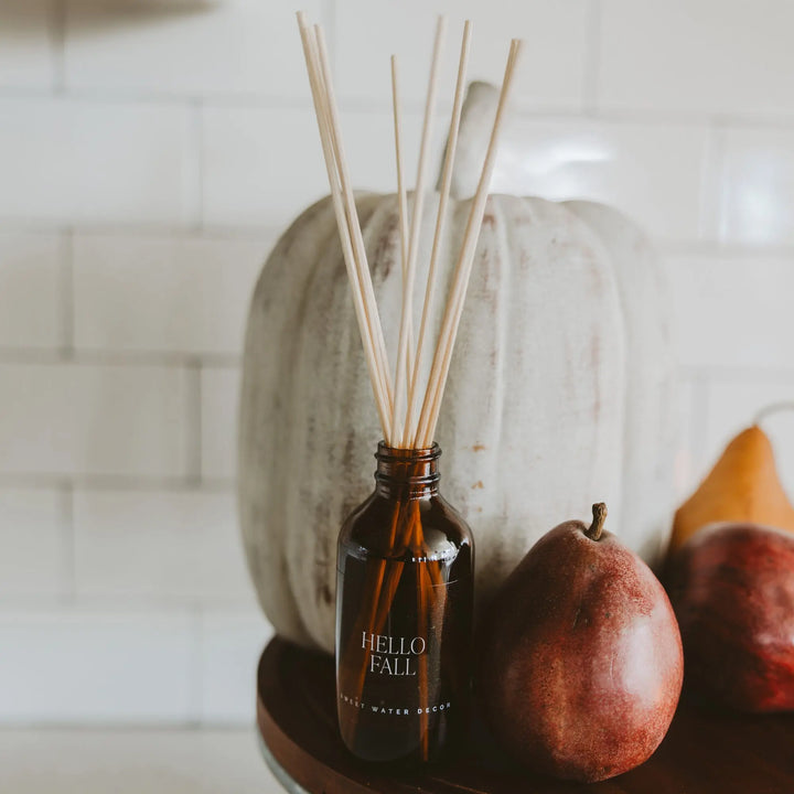 Hello Fall Amber Reed Diffuser Sweet Water Decor Cleanse Face & Body Bar