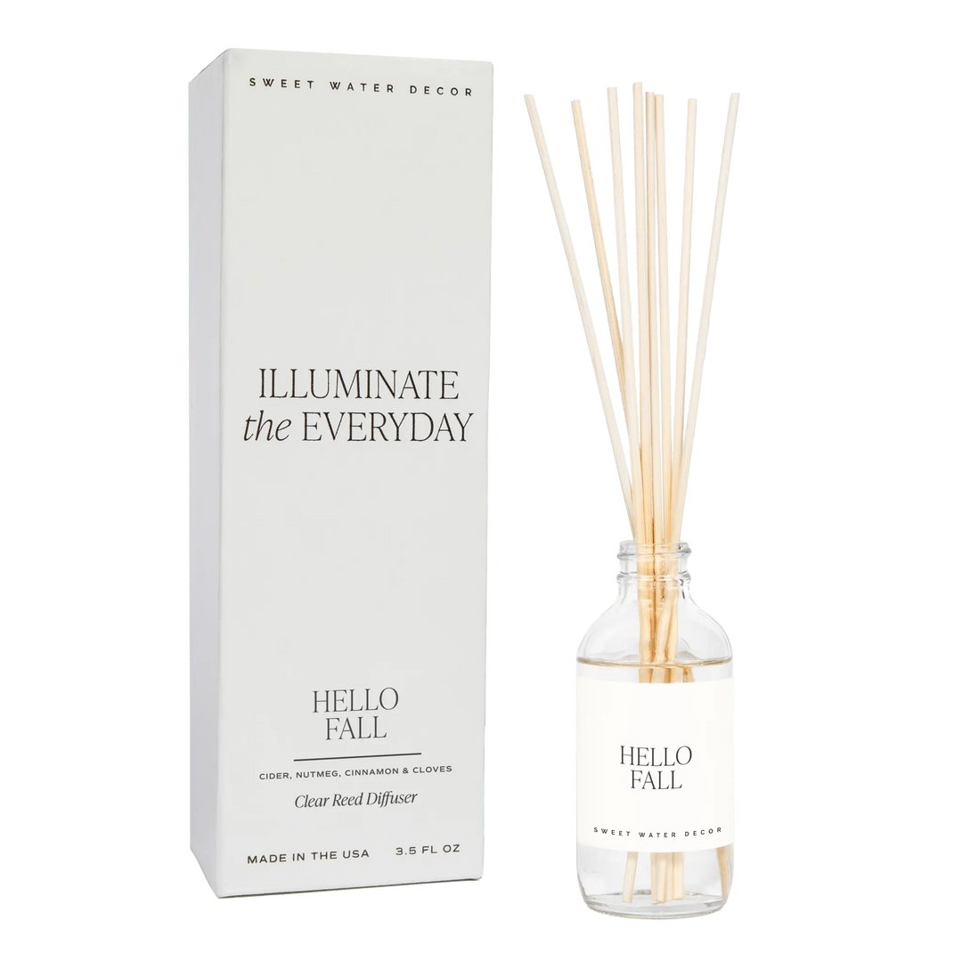Hello Fall Clear Reed Diffuser Sweet Water Decor Cleanse Face & Body Bar