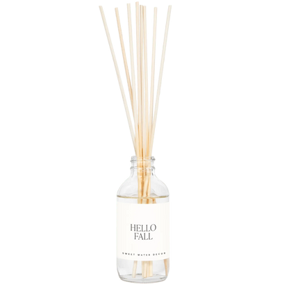 Hello Fall Clear Reed Diffuser Sweet Water Decor