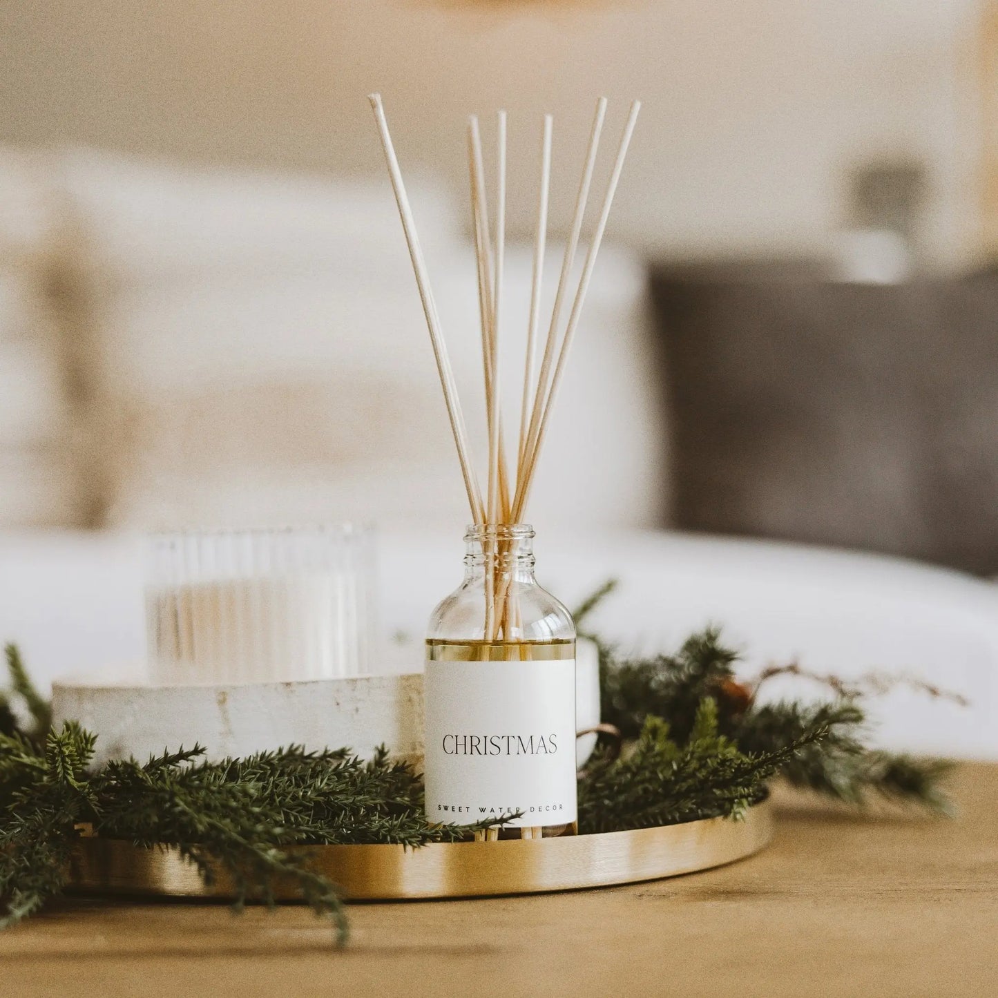 Christmas Clear Reed Diffuser Sweet Water Decor