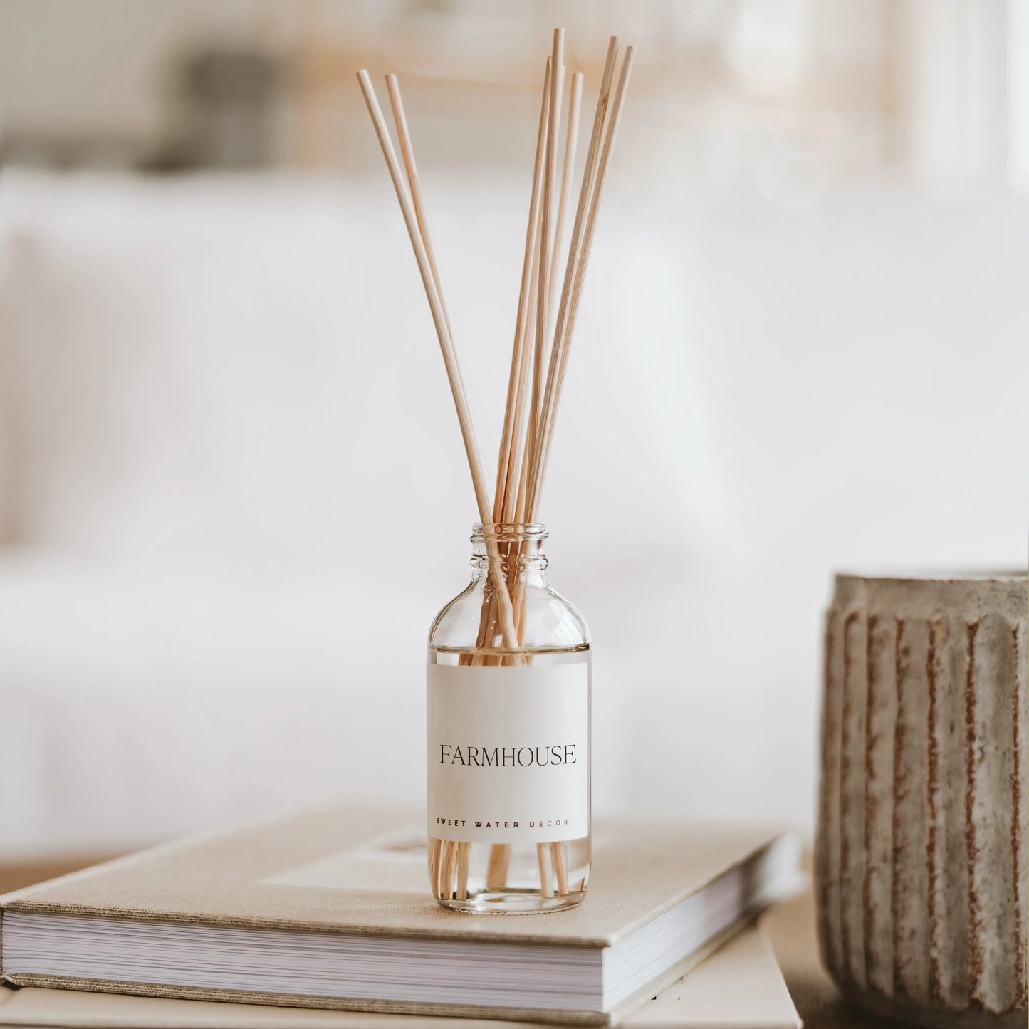 Farmhouse Clear Reed Diffuser Sweet Water Decor