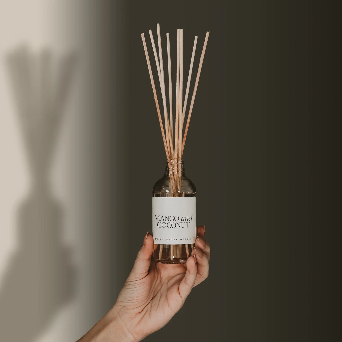 Mango and Coconut Clear Reed Diffuser Sweet Water Decor