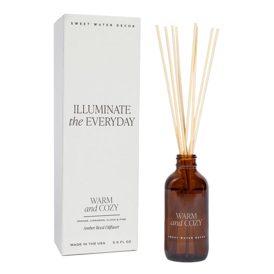 Warm and Cozy Amber Reed Diffuser - cleansefaceandbodybar