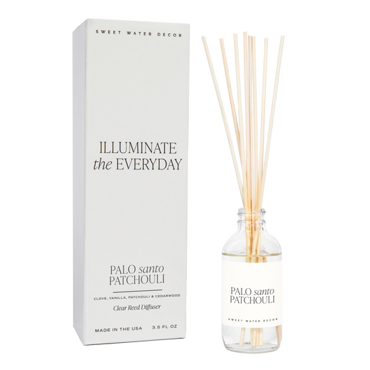 Palo Santo Patchouli Clear Reed Diffuser