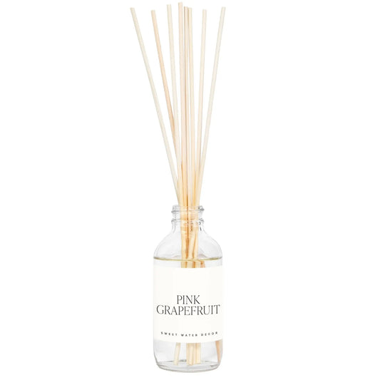 Pink Grapefruit Clear Reed Diffuser - cleansefaceandbodybar