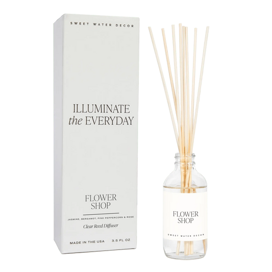 Flower Shop Clear Reed Diffuser Sweet Water Decor